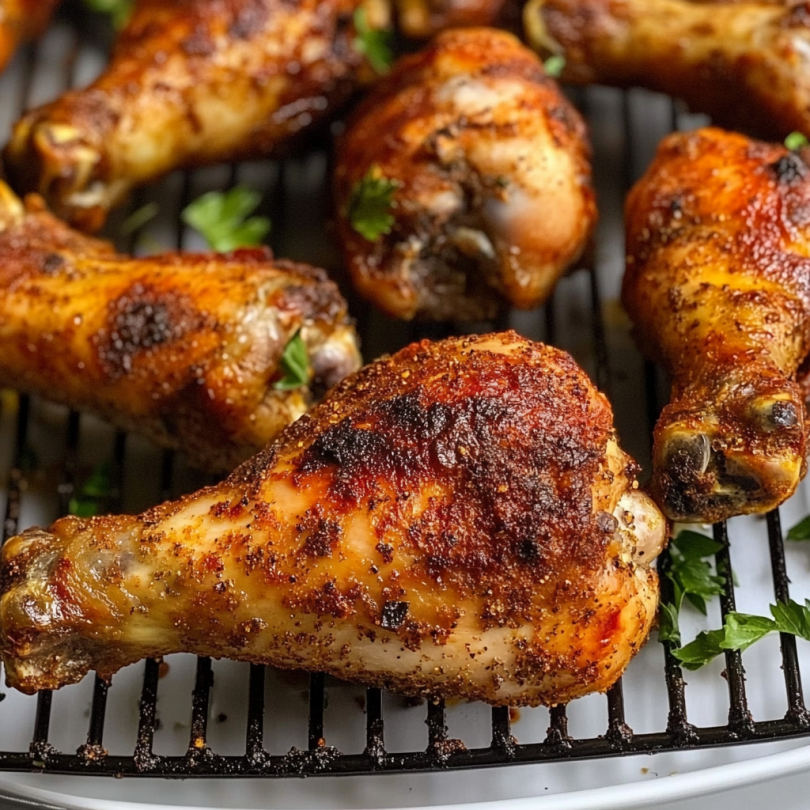 Oven-baked chicken drumsticks